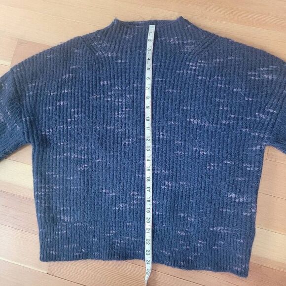 Anthropologie Varley albion dalmation knit cropped balloon sleeve sweater oversi - Picture 6 of 11